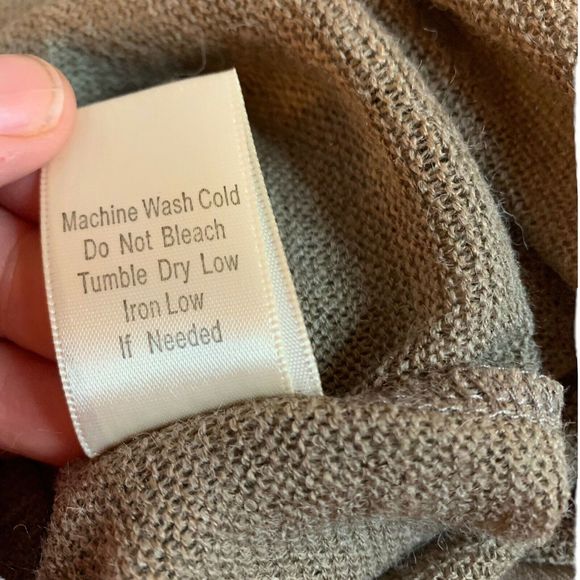 Anthropologie Blue Bird Sweater Scarf Light Brown Size Medium - Picture 7 of 8